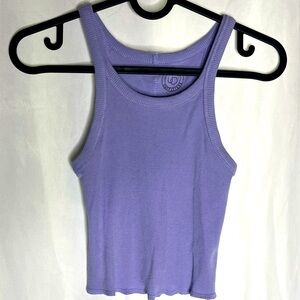 Urban Outfitters Light Purple Racerback Cropped Tank Size Small